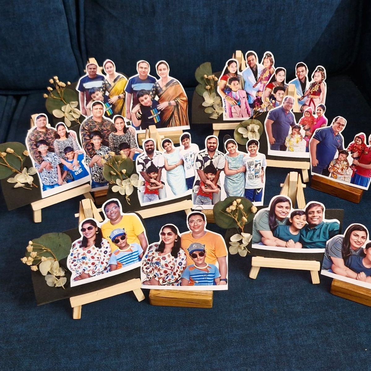 Mini Wooden Easel Stand Cutout Photo Frame & Caricature Standee