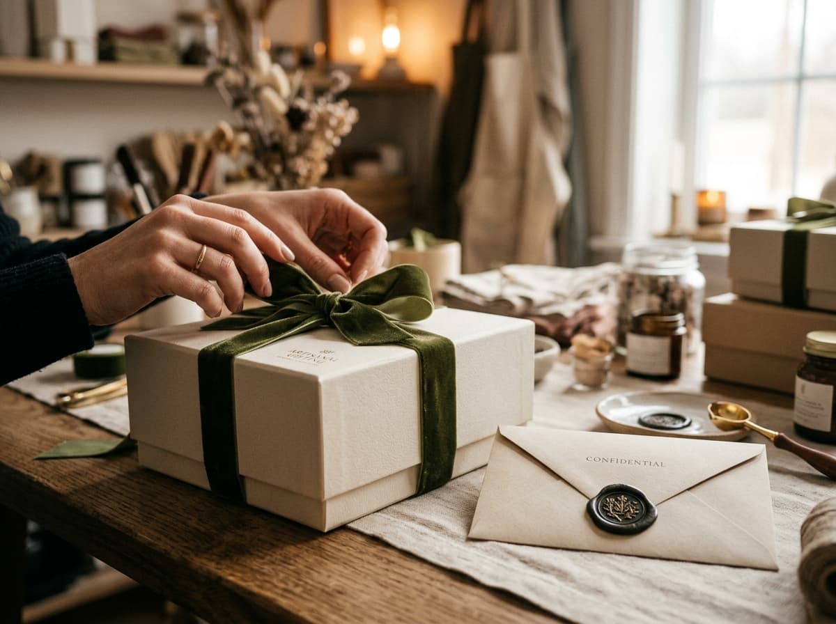 Carefully handcrafting a discreet confidential gift