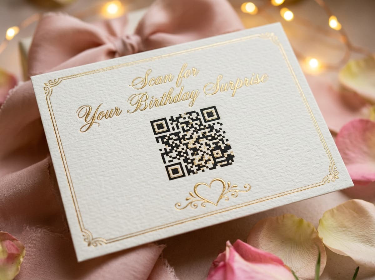 QR Video Surprise Message Keepsake Hamper