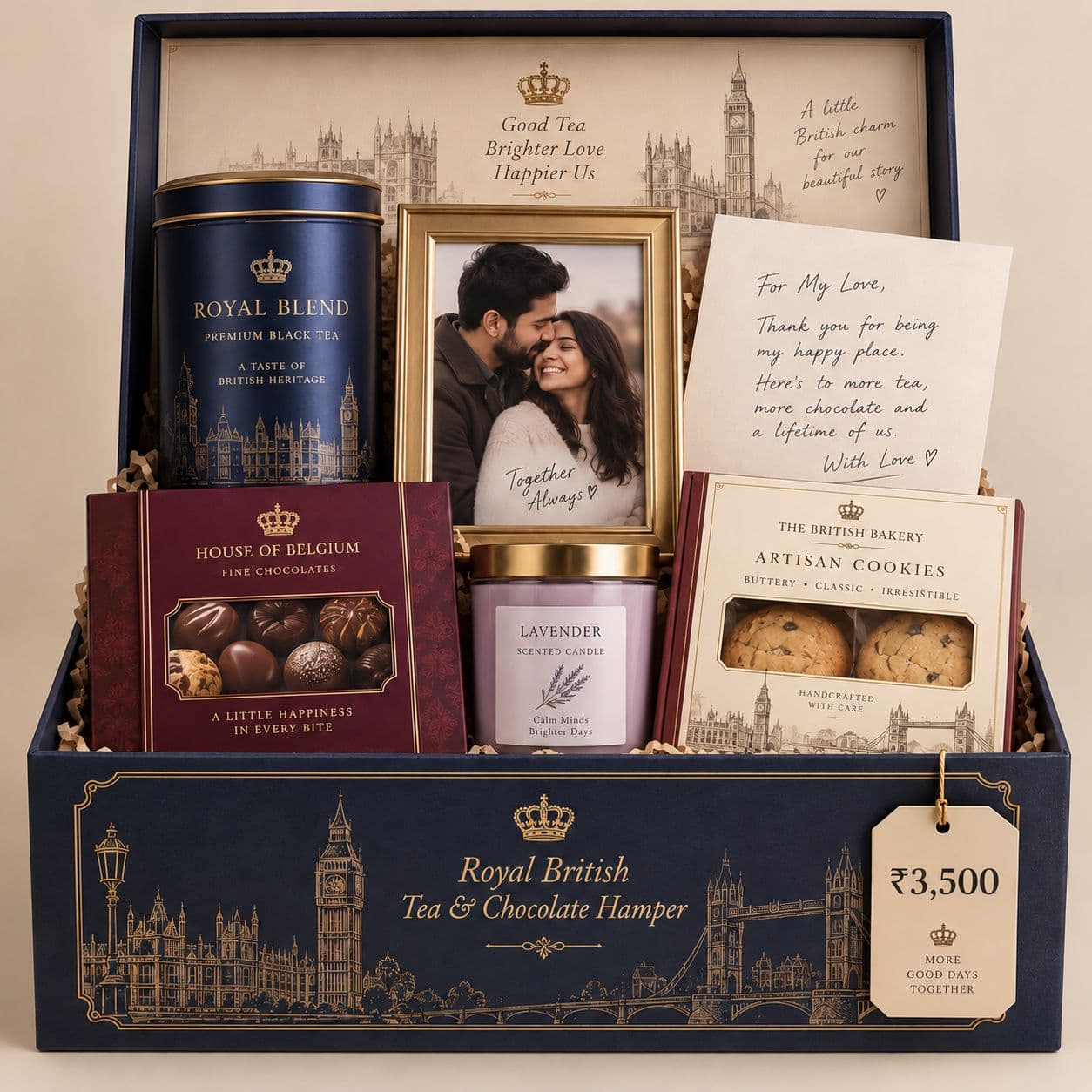 Gourmet Tea, Cookies & Treats Hamper