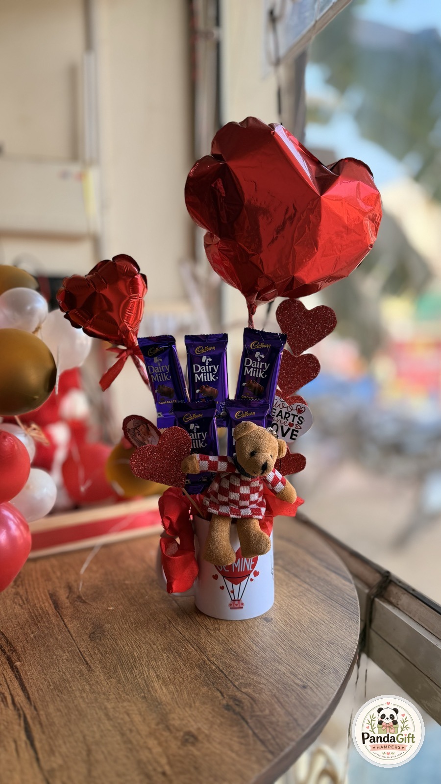 Cadbury Dairy Milk & Teddy Mug Bouquet