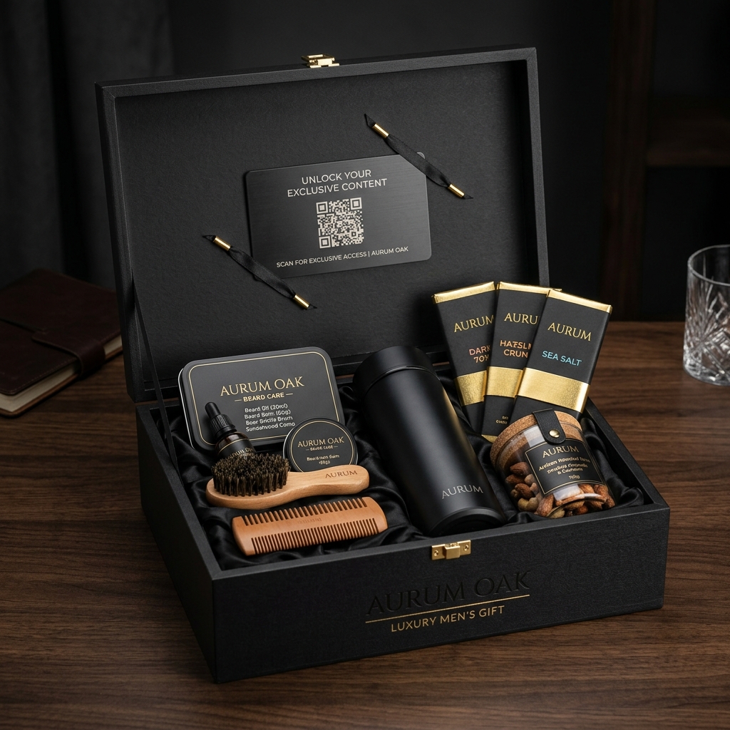 "The Modern Gentleman" Grooming & Snack Hamper